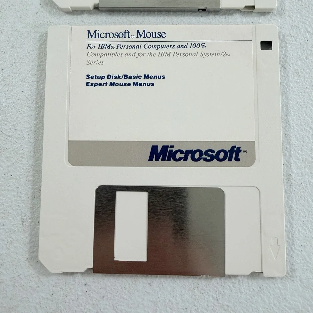Vintage Microsoft Mouse‎ & Paintbrush 3.5